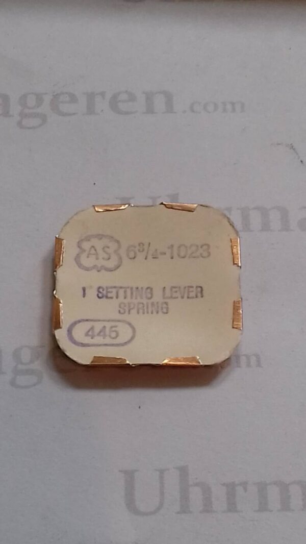 AS Cal. 1023 - 445. Setting lever spring. NOS.