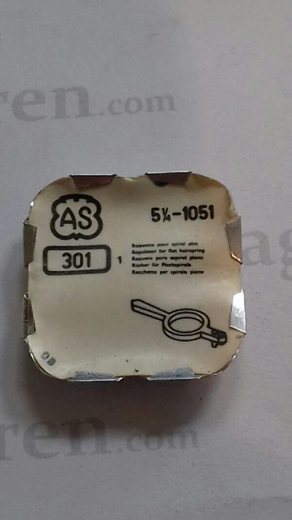 AS Cal. 1051 - 301. Regulator for flat hairspring. NOS.