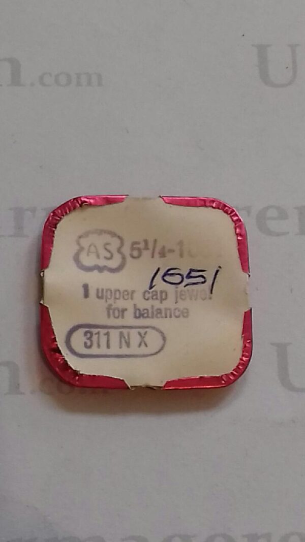 AS Cal. 1051 - 311. upper cap jewel for balance. NOS.