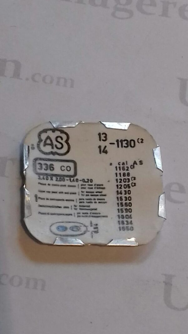 AS Cal. 1130 - 336. upper cap jewel with end-piece. NOS.