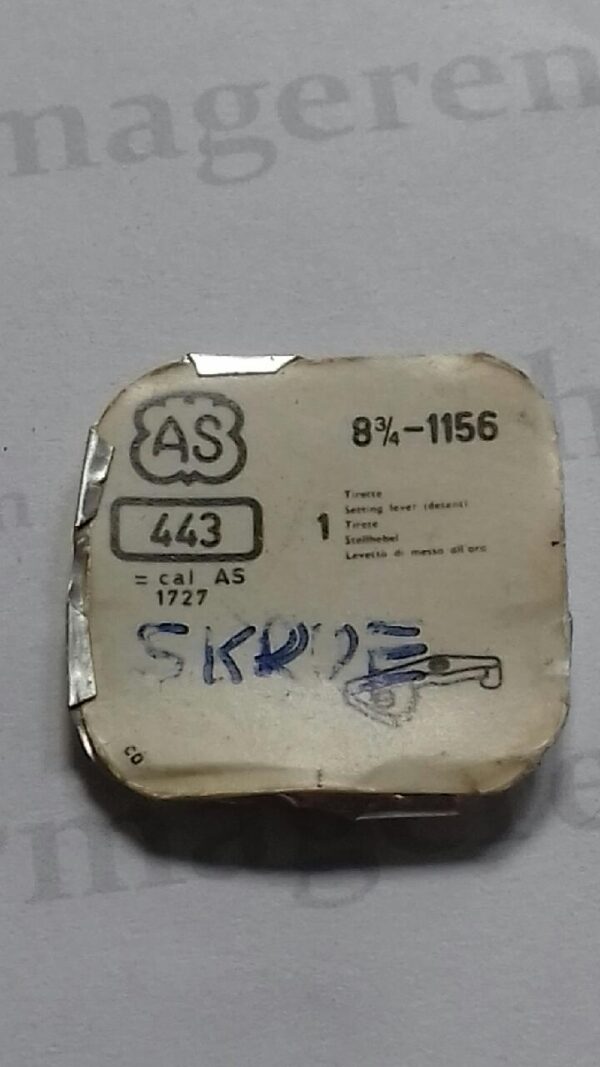 AS Cal. 1156 - 443. Setting lever. NOS.