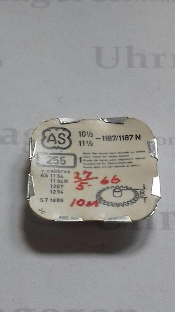 AS Cal. 1187 - 255. Hour wheel for sweep second. NOS.