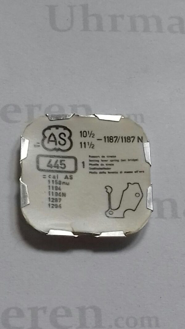 AS Cal. 1187 - 445. Setting lever spring. NOS.