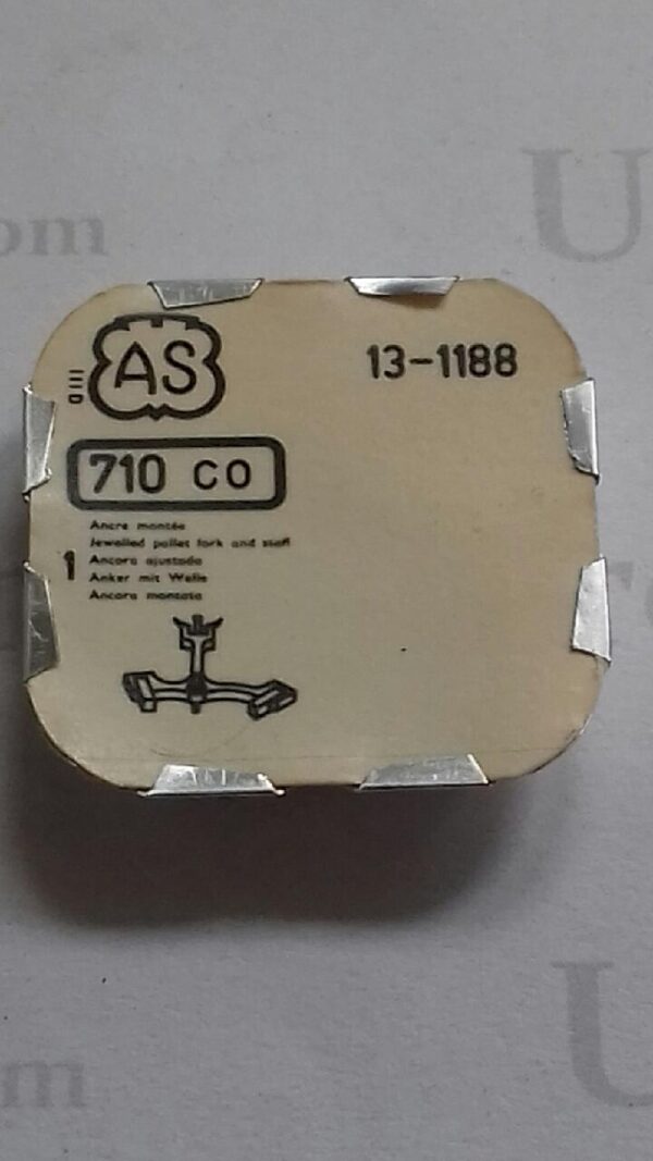 AS Cal.1188 - 710. jewelled pallet fork and staff. NOS.