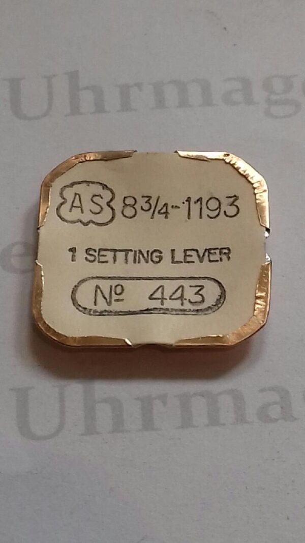 AS Cal. 1193 - 443. Setting lever. NOS.