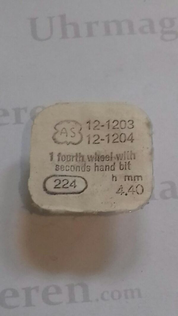 AS Cal. 1203 - 224. Fourth wheel with seconds hand bit. NOS.