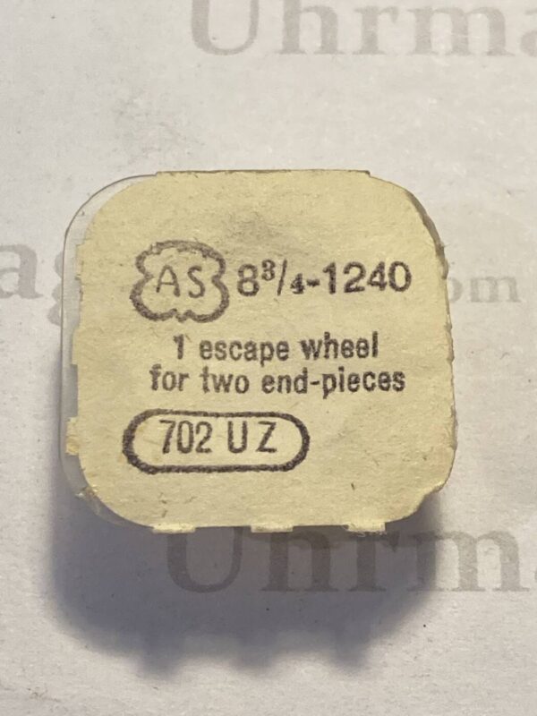 AS cal. 1240 part 702. Escape wheel for two end-pieces. NOS.