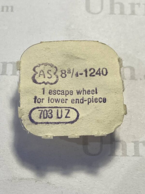 AS cal. 1240 part 703. Escape wheel for lower end-piece. NOS.