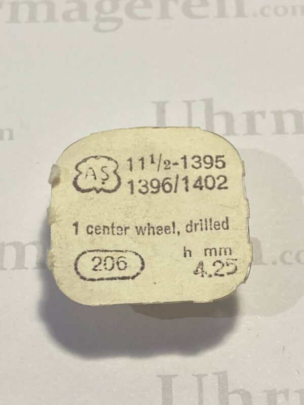 AS Cal. 1395 - 206. Center wheel, drilled. NOS.