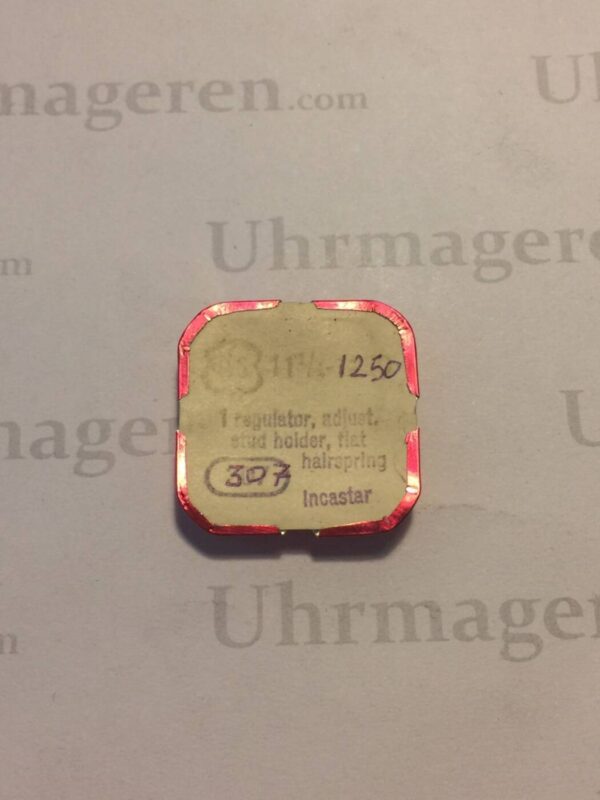AS Cal. 1250 - 307. regulator, adjust, stud holder, flat hairspring. NOS.