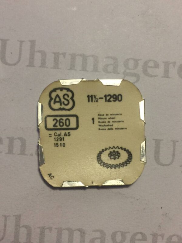 AS Cal. 1290 - 260. Minute wheel. NOS.