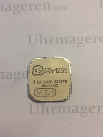 AS Cal. 1299 - 724. Balance staffs. NOS.