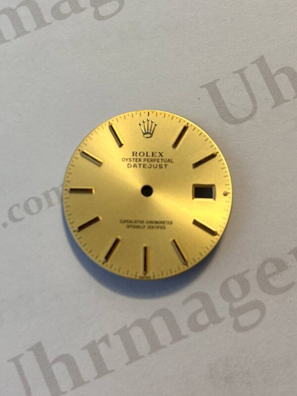 Rolex Datejust dial, Champagne. Fits ref 16233, 16013, 16238, 16018. (K1-R6-1)
