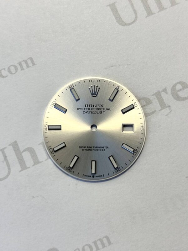 Rolex Datejust dial, Silver. For ref 126334 and 126300. (K1-R7-2)