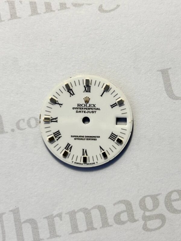 Rolex Datejust dial, white with roman numerals. for ref 68273 and 68278 (K1-R2-4)