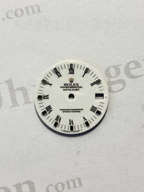 Rolex Datejust dial, white with roman numerals. for ref 68273 and 68278 (K1-R3-4)