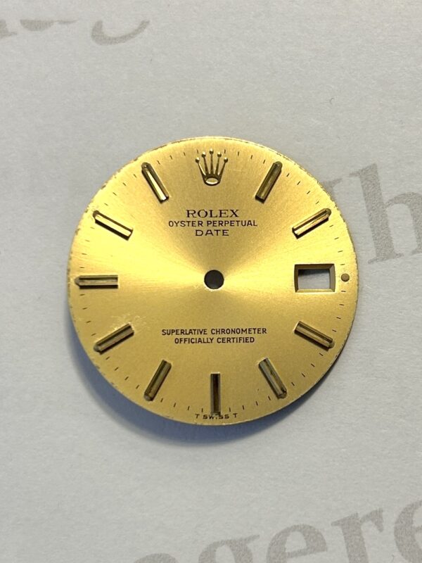 Rolex Oyster perpetual Date dial, Champagne. For ref 1503 and 1508. (K1-R10-1)