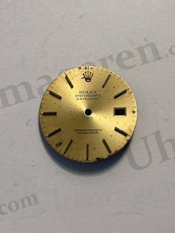 Rolex Oysterquartz Datejust dial. Champagne. for ref 17013. (K2-R2-1)