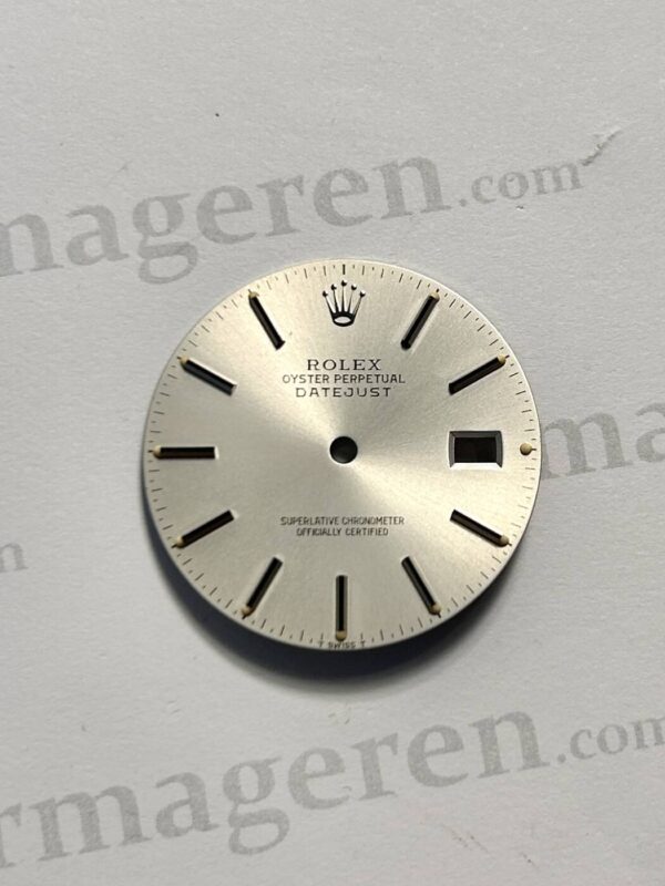 Rolex Datejust Dial, Silver. for ref 16000, 16014, 16234. (K2-R5-1)