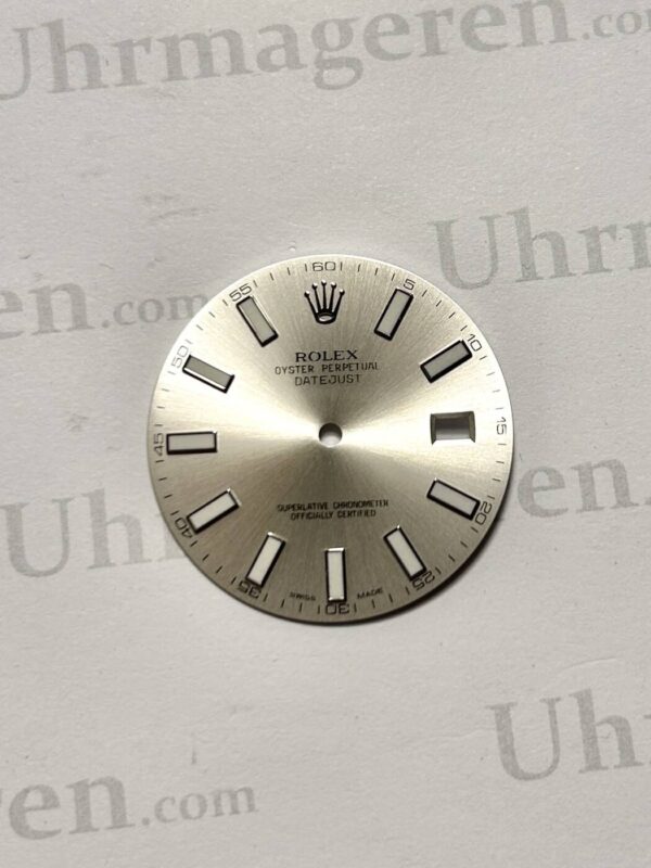 Rolex Datejust dial, Silver. For ref 116300. (K2-R1-2)