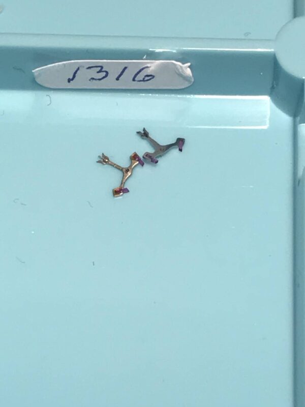 OMEGA 550-1316 Jewelled pallet fork and staff