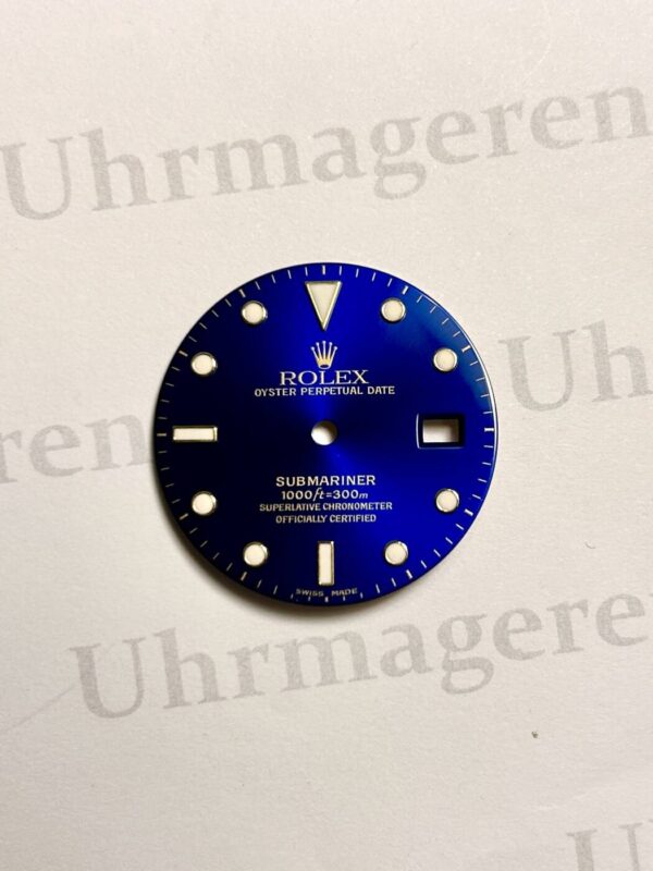 Rolex Submariner dial, Blue tritium for ref 16613 and 16618 (K2-R5-2)