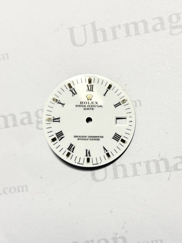 Rolex Date Dial, White with roman numerals. For ref 1503 (K2-R3-3)