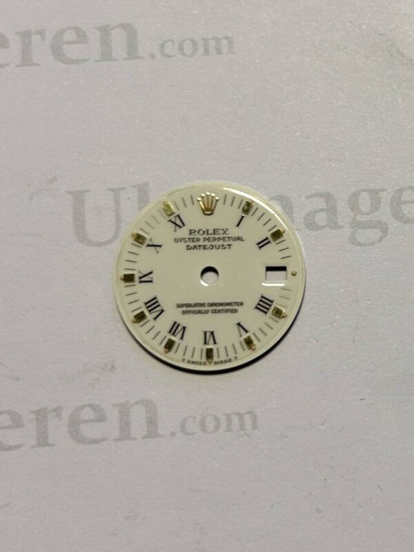 Rolex Lady-Datejust dial, white with roman numerals. for ref 69173 (K2-R7-5)