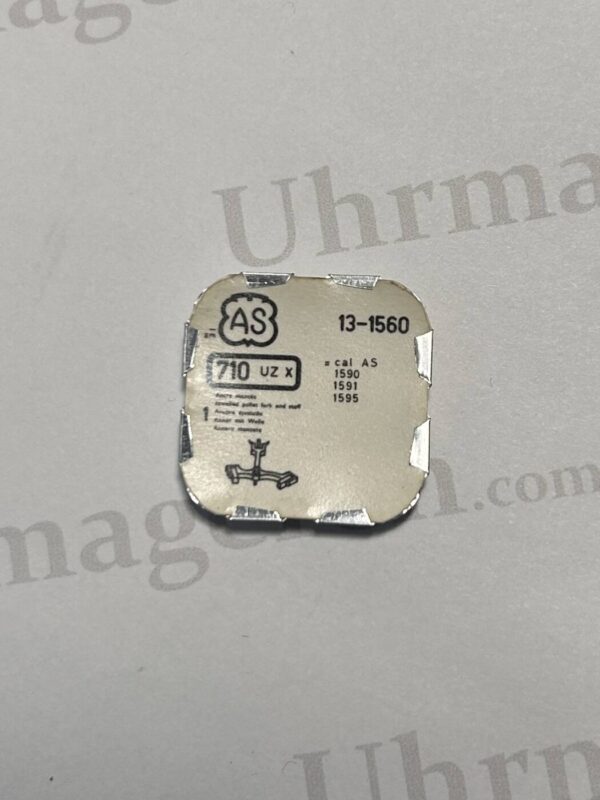 AS Cal 1560-710, Jeweled pallet fork and staff. NOS