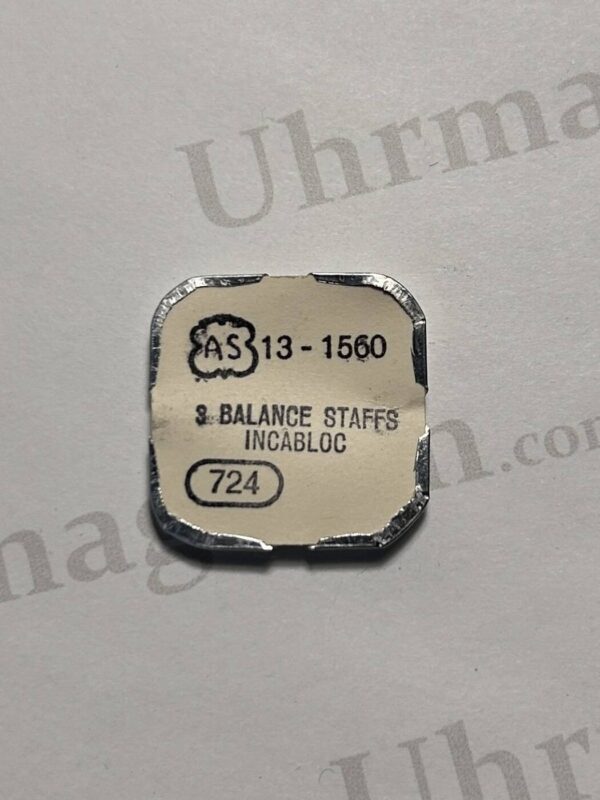 AS Cal 1560-724. 3 Balance staffs incabloc. NOS