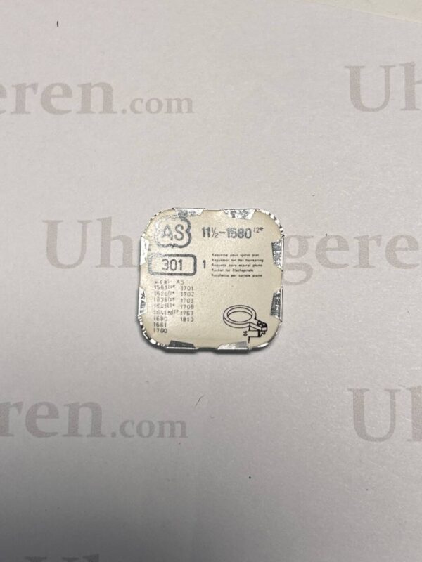 AS Cal 1580-301, Regulator for flat hairspring. NOS