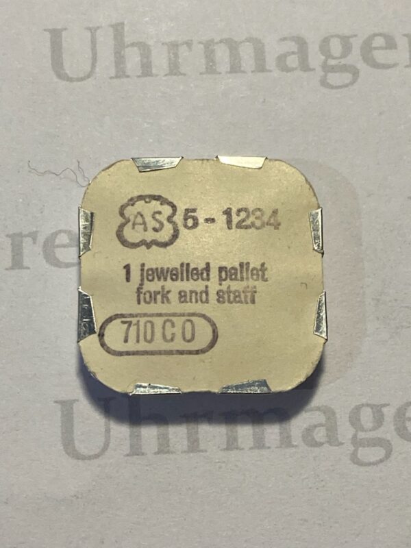 AS Cal. 1234 - 710. Jewelled pallet fork and staff. NOS.
