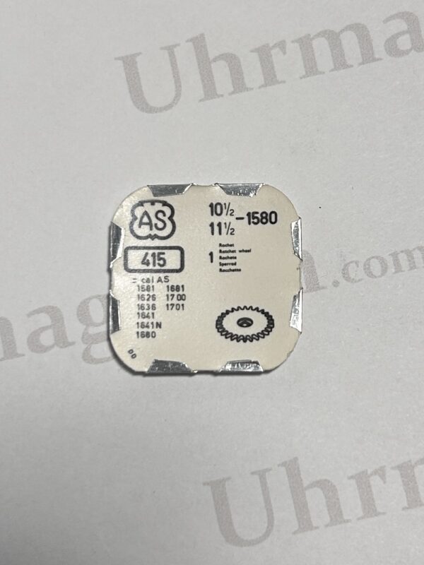 AS Cal 1580-415. Ratchet wheel. NOS