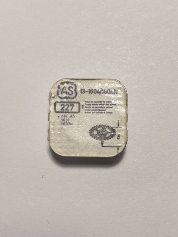 AS Cal 1604-227, Sweep second wheel and pinion NOS