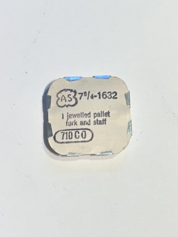 AS Cal 1632-710, Jewelled pallet fork and staff. NOS