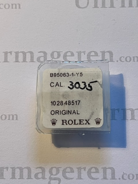 Rolex Cal. 3035 - 95063. Combined insetting for oscillating weight upper.