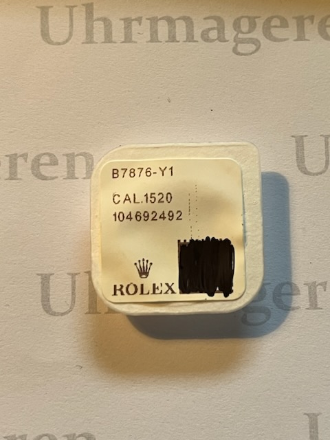 Rolex Cal. 1520 - 7876. Ratchet wheel.