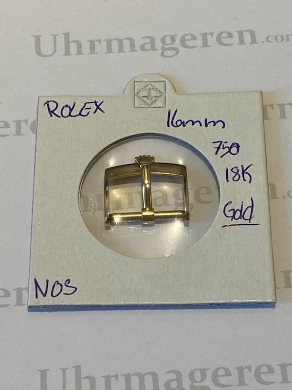 Rolex Original buckle clasp gold 18kt 16 mm. NOS.