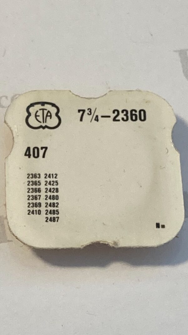 ETA Cal. 2360 part 407.
